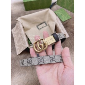 Gucci Embossed Calf Business Leisure Buckle 20mm Belts