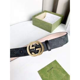 Gucci New Waterproof Leather Gold Buckle 40mm Belts