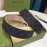 Gucci New Black Printed Leather Gold Buckle 40mm Belts 