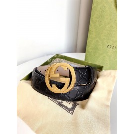 Gucci Fashion Leather Gold Gg Buckle 38mm Belts