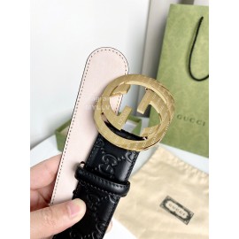 Gucci Fashion Leather Gold Gg Buckle 38mm Belts