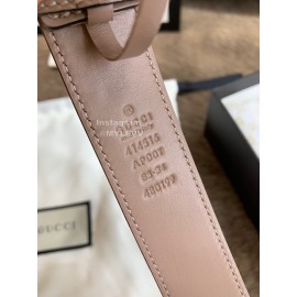 Gucci New Calf Business 30mm Belts For Women Coffee