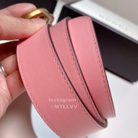 Gucci New Calf Retro Gg Buckle 30mm Belts For Women Pink