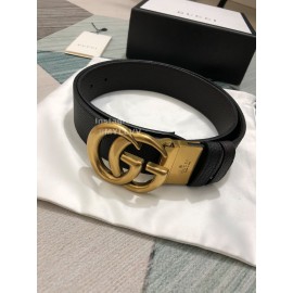 Gucci New Calf Gold Rotating Gg Buckle 37mm Belts 