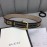 Gucci Printed Leather Gold Copper Buckle 40mm Belt