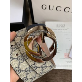 Gucci Classic Printed Calf Gg Buckle 40mm Business Belts 