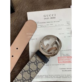Gucci Classic Printed Calf Gg Buckle 40mm Business Belts 