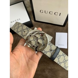 Gucci Classic Printed Calf Gg Buckle 40mm Business Belts 