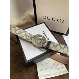 Gucci Classic Printed Calf Gg Buckle 40mm Business Belts 