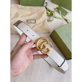 Gucci New Calfskin Gold Copper Buckle 30mm Belts