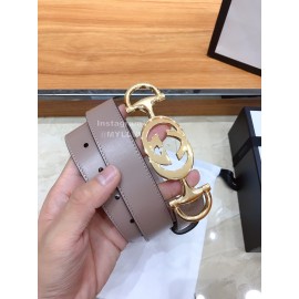Gucci Fashion Leather Gold Buckle 30mm Belts Pink