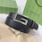 Gucci Black Brown Calf Leather Gun Color G Buckle 35mm Belts