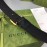 Gucci Black Embossed Calf Leather Gold Copper Buckle 40mm Belt
