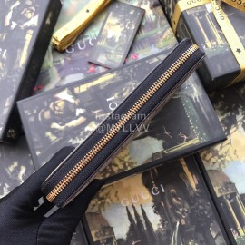 Gucci GG Eco-Print Cowhide Zipper Around Long Wallet Khaki 410102