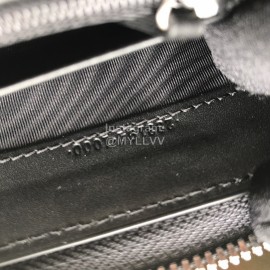 Gucci Printed Practical Cowhide Zipper Around Long Wallet Black 33194