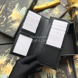 Gucci Yellow Tiger Print Leather Flap Wallet Brown 459456