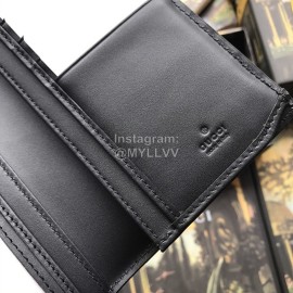 Gucci Yellow Tiger Print Leather Flap Wallet Brown 459456