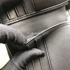 Gucci Bee Butterfly Printed Leather Short Wallet Brown 451268