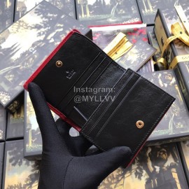  GG Marmont Vintage Double G Quilted Leather Short Wallet Khaki 573811gucci 