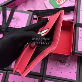Gucci  GG Love Diamond Beads Diamond Velvet Short Wallet Pink 466492