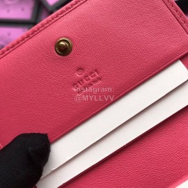 Gucci  GG Love Diamond Beads Diamond Velvet Short Wallet Pink 466492