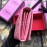 Gucci Angel Pink Eyes Long Flap Leather Wallet Pink 521556