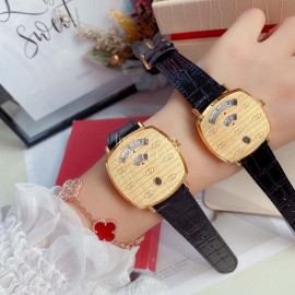 Disney Gucci Grip Fine Steel Case Watch For Men And Women Black