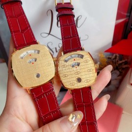 Disney Gucci Grip Fine Steel Case Watch For Men And Women Red