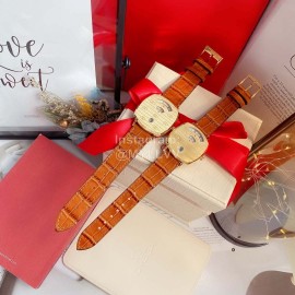 Disney Gucci Grip Fine Steel Case Leather Strap Wa..