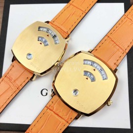 Gucci Arcuate Square Case Watch For Men And Women Orange