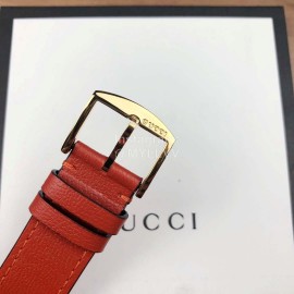Gucci Arcuate Square Case Red Strap Watch For Men And Women