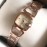 Gucci Original Fashion Hollow Strap White Dial Watch Rose Gold