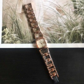 Gucci Original Fashion Hollow Strap White Dial Watch Rose Gold