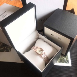 Gucci Original Fashion Hollow Strap White Dial Watch Rose Gold