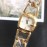 Gucci Original Fashion Hollow Strap Watch Gold
