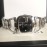 Gucci Original Fashion Hollow Strap Black Dial Watch Silver