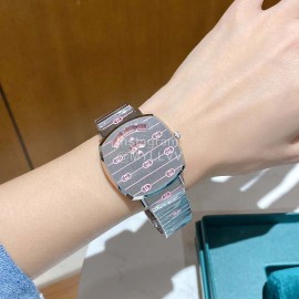 Gucci Steel Strap Luminous Watch For Men And Women Pink