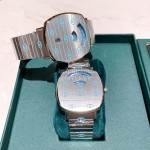 Gucci Steel Strap Luminous Watch For Men And Women Blue