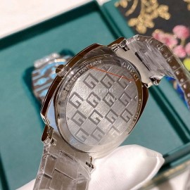 Gucci Steel Strap Luminous Watch For Men And Women Blue