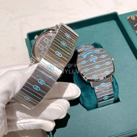 Gucci Steel Strap Luminous Watch For Men And Women Blue