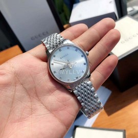 Gucci G-Timeless Steel Strap Watch Silver