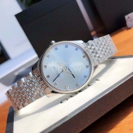 Gucci G-Timeless Steel Strap Watch Silver