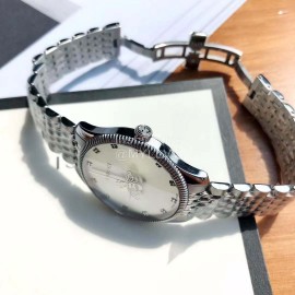 Gucci G-Timeless Steel Strap Watch Silver