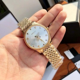 Gucci G-Timeless Steel Strap Watch Gold