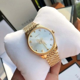 Gucci G-Timeless Steel Strap Watch Gold