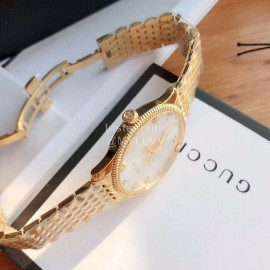 Gucci G-Timeless Steel Strap Watch Gold