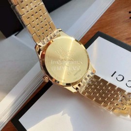 Gucci G-Timeless Steel Strap Watch Gold