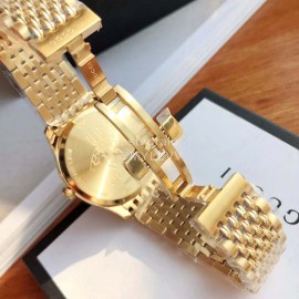 Gucci G-Timeless Steel Strap Watch Gold