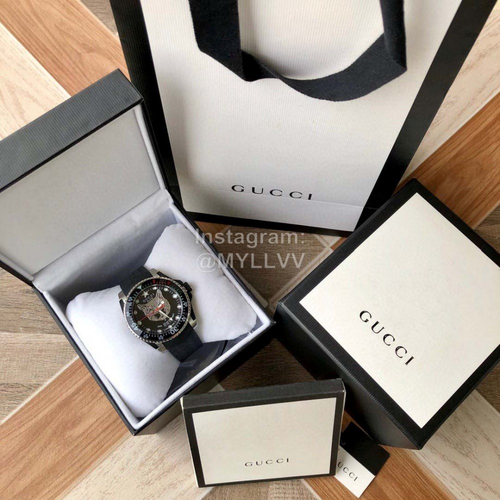 Gucci Fashion 40mm Dial Divers Watch Black