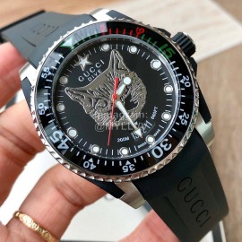 Gucci Fashion 40mm Dial Divers Watch Black
